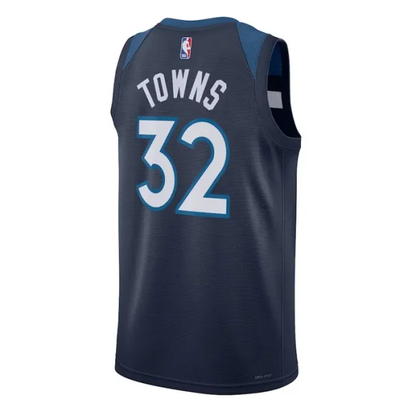 Nike Muški Dres Minnesota Timberwolves Karl Anthony Towns 32 Icon Edition Swingman Navy