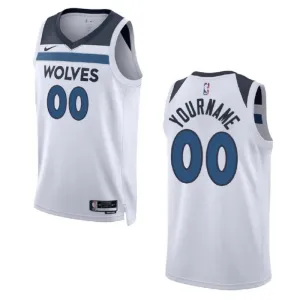 Nike Muški Dres Minnesota Timberwolves Personalizacija Association Edition Swingman Bijela
