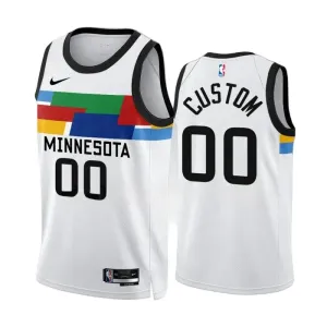 Nike Muški Dres Minnesota Timberwolves Personalizacija City Edition 2022/23 Swingman Bijela