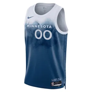 Nike Muški Dres Minnesota Timberwolves Personalizacija City Edition 2023/24 Swingman Plava