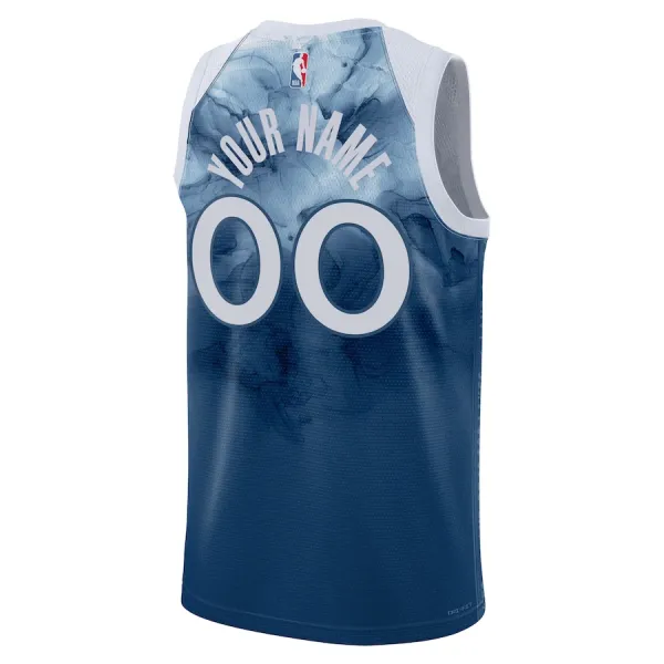 Nike Muški Dres Minnesota Timberwolves Personalizacija City Edition 2023/24 Swingman Plava