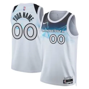 Nike Muški Dres Minnesota Timberwolves Personalizacija City Edition 2024/25 Swingman Bijela