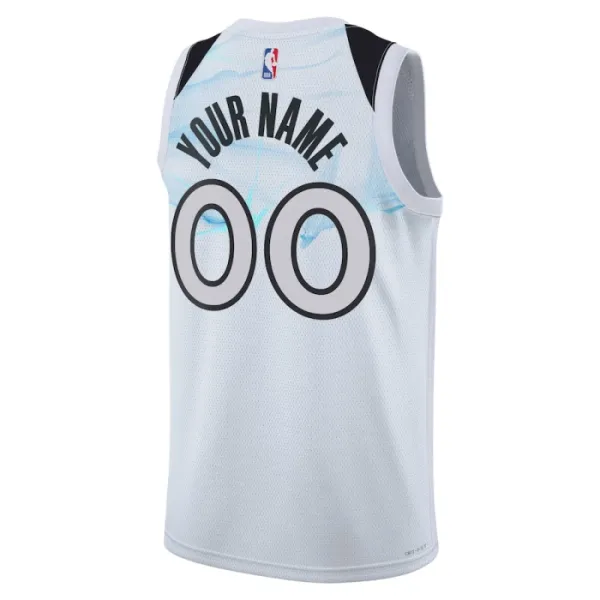 Nike Muški Dres Minnesota Timberwolves Personalizacija City Edition 2024/25 Swingman Bijela