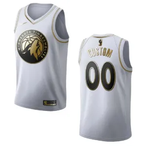 Nike Muški Dres Minnesota Timberwolves Personalizacija Golden Edition Swingman Bijela