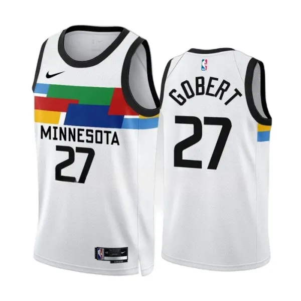 Nike Muški Dres Minnesota Timberwolves Rudy Gobert 27 City Edition 2022/23 Swingman Bijela Nike Muški Dres Minnesota Timberwolves Rudy Gobert 27 City Edition 2022/23 Swingman Bijela
