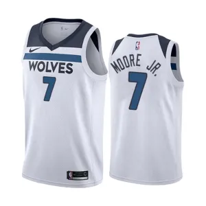 Nike Muški Dres Minnesota Timberwolves Wendell Moore JR 7 Association Edition Swingman Bijela
