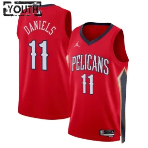 Dječji Dres New Orleans Pelicans Jordan Dyson Daniels 11 Statement Edition Swingman Crvena