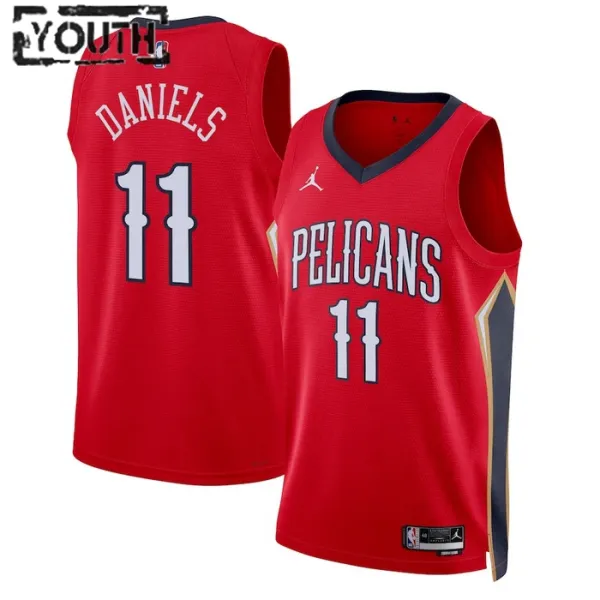 Dječji Dres New Orleans Pelicans Jordan Dyson Daniels 11 Statement Edition Swingman Crvena Dječji Dres New Orleans Pelicans Jordan Dyson Daniels 11 Statement Edition Swingman Crvena