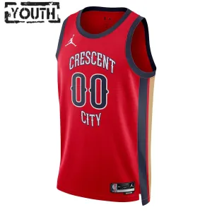 Jordan Dječji Dres New Orleans Pelicans Personalizacija Statement Edition 2023/24 Swingman Crvena