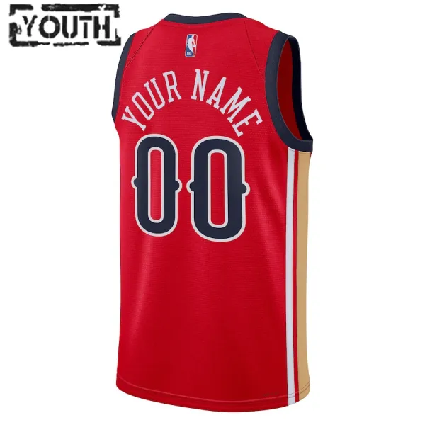Jordan Dječji Dres New Orleans Pelicans Personalizacija Statement Edition 2023/24 Swingman Crvena