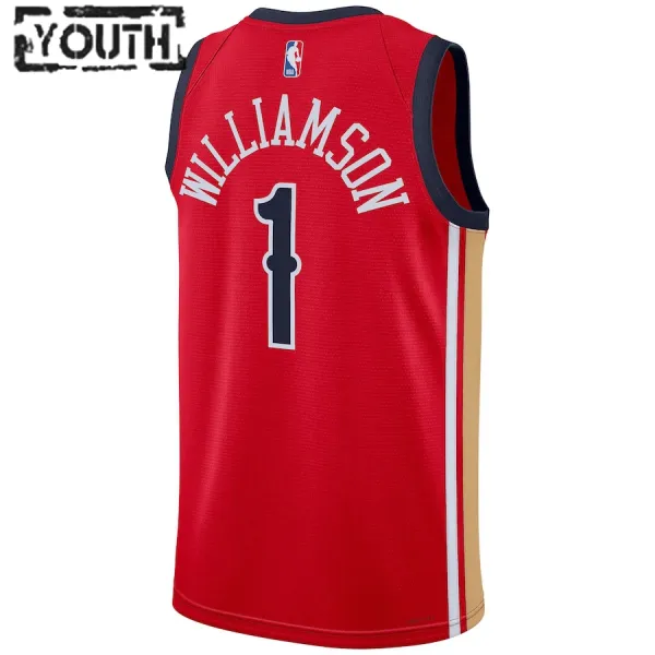 Jordan Dječji Dres New Orleans Pelicans Zion Williamson Statement Edition 2023/24 Swingman Crvena