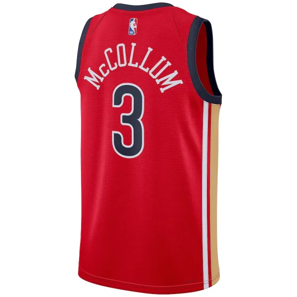Jordan Muški Dres New Orleans Pelicans CJ McCollum Statement Edition 2023/24 Swingman Crvena