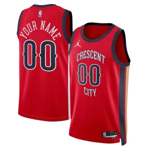 Jordan Muški Dres New Orleans Pelicans Personalizacija Statement Edition 2023/24 Swingman Crvena