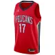 Muški Dres New Orleans Pelicans Jordan jonas valanciunas 17 Statement Edition Swingman Crvena