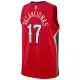Muški Dres New Orleans Pelicans Jordan jonas valanciunas 17 Statement Edition Swingman Crvena