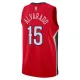 Muški Dres New Orleans Pelicans Jordan Jose Alvarado 15 Statement Edition Swingman Crvena