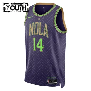 Nike Dječji Dres New Orleans Pelicans Brandon Ingram City Edition 2024/25 Swingman Ljubičasta