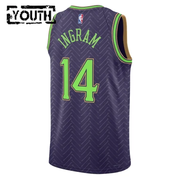 Nike Dječji Dres New Orleans Pelicans Brandon Ingram City Edition 2024/25 Swingman Ljubičasta