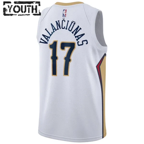 Nike Dječji Dres New Orleans Pelicans jonas valanciunas 17 Association Edition Swingman Bijela