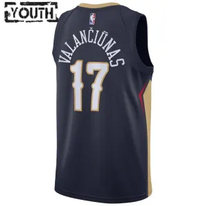 Nike Dječji Dres New Orleans Pelicans jonas valanciunas 17 Icon Edition Swingman Navy