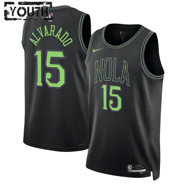 Nike Dječji Dres New Orleans Pelicans Jose Alvarado City Edition 2023/24 Swingman Plava Nike Dječji Dres New Orleans Pelicans Jose Alvarado City Edition 2023/24 Swingman Plava