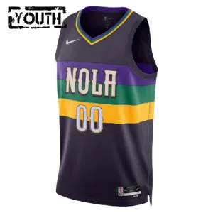 Nike Dječji Dres New Orleans Pelicans Personalizacija City Edition 2022/23 Swingman Crna