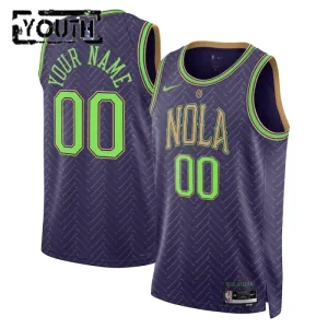 Nike Dječji Dres New Orleans Pelicans Personalizacija City Edition 2024/25 Swingman Ljubičasta
