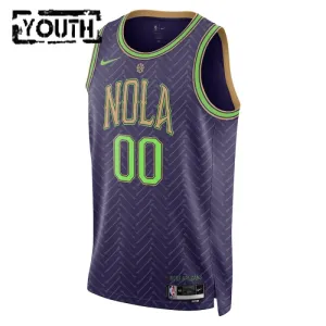 Nike Dječji Dres New Orleans Pelicans Personalizacija City Edition 2024/25 Swingman Ljubičasta
