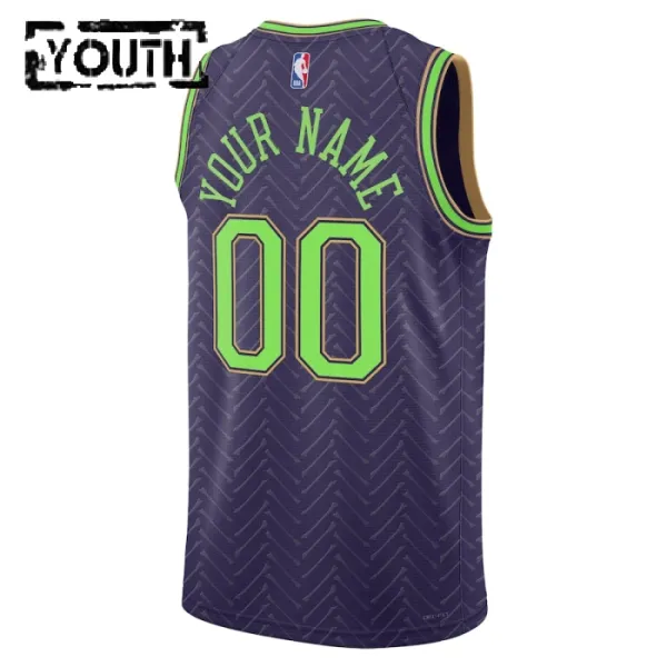 Nike Dječji Dres New Orleans Pelicans Personalizacija City Edition 2024/25 Swingman Ljubičasta