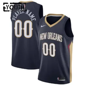 Nike Dječji Dres New Orleans Pelicans Personalizacija Icon Edition Swingman Navy