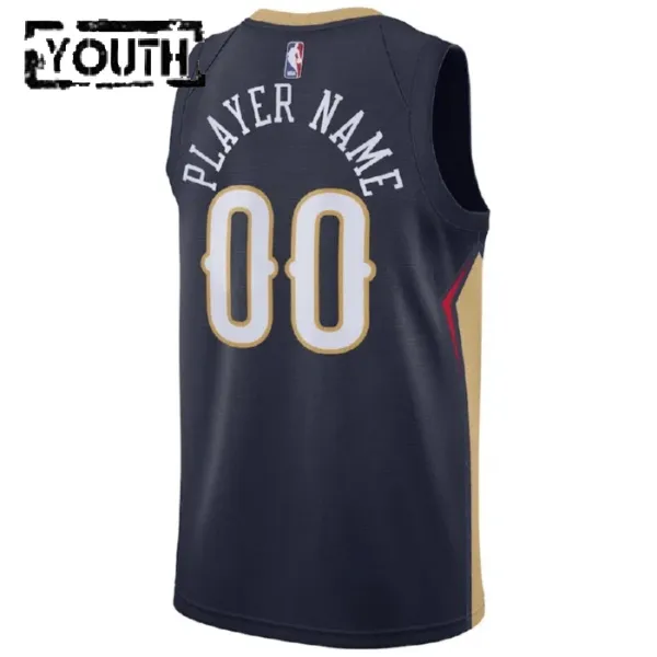 Nike Dječji Dres New Orleans Pelicans Personalizacija Icon Edition Swingman Navy