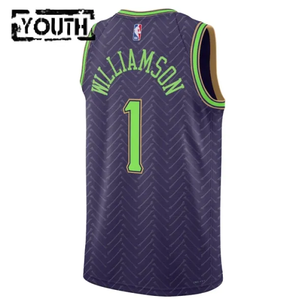 Nike Dječji Dres New Orleans Pelicans Zion Williamson City Edition 2024/25 Swingman Ljubičasta