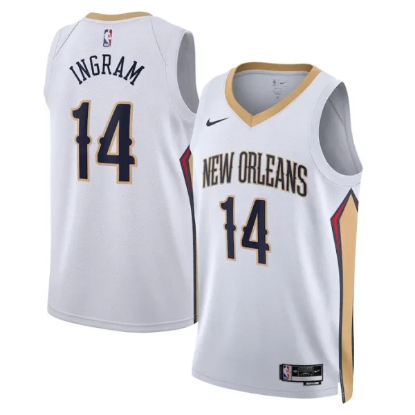 Nike Muški Dres New Orleans Pelicans Brandon Ingram 14 Association Edition Swingman Bijela Nike Muški Dres New Orleans Pelicans Brandon Ingram 14 Association Edition Swingman Bijela