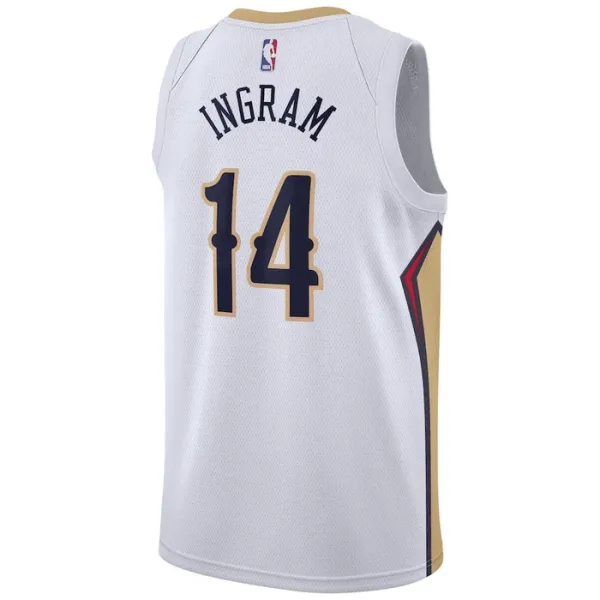 Nike Muški Dres New Orleans Pelicans Brandon Ingram 14 Association Edition Swingman Bijela
