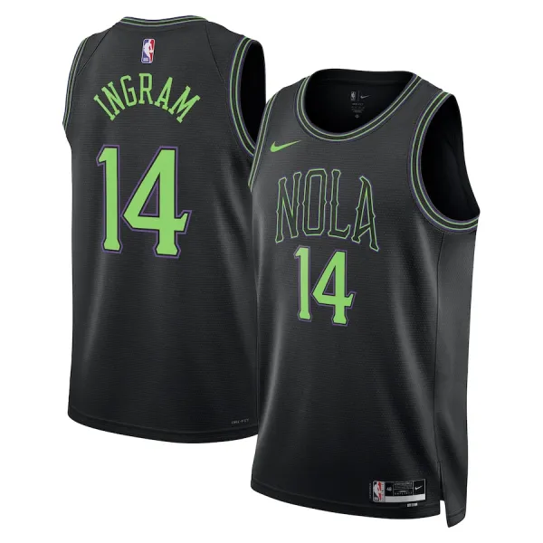 Nike Muški Dres New Orleans Pelicans Brandon Ingram City Edition 2023/24 Swingman Plava Nike Muški Dres New Orleans Pelicans Brandon Ingram City Edition 2023/24 Swingman Plava