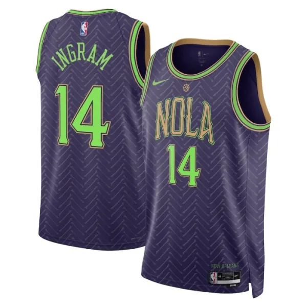 Nike Muški Dres New Orleans Pelicans Brandon Ingram City Edition 2024/25 Swingman Ljubičasta Nike Muški Dres New Orleans Pelicans Brandon Ingram City Edition 2024/25 Swingman Ljubičasta