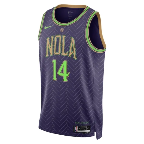 Nike Muški Dres New Orleans Pelicans Brandon Ingram City Edition 2024/25 Swingman Ljubičasta