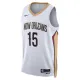 Nike Muški Dres New Orleans Pelicans Jose Alvarado 15 Association Edition Swingman Bijela