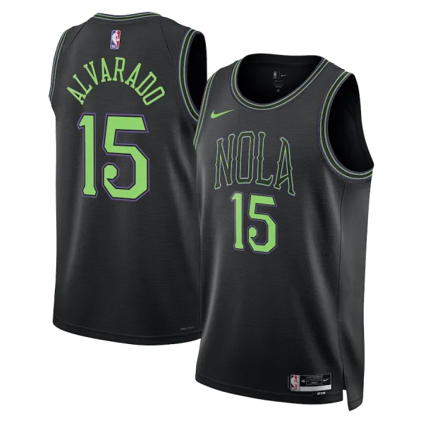 Nike Muški Dres New Orleans Pelicans Jose Alvarado City Edition 2023/24 Swingman Plava Nike Muški Dres New Orleans Pelicans Jose Alvarado City Edition 2023/24 Swingman Plava