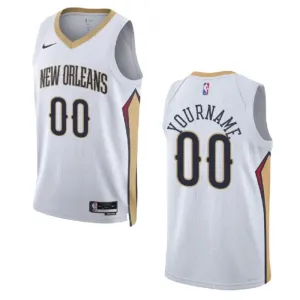 Nike Muški Dres New Orleans Pelicans Personalizacija Association Edition Swingman Bijela