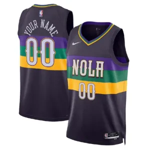 Nike Muški Dres New Orleans Pelicans Personalizacija City Edition 2022/23 Swingman Crna