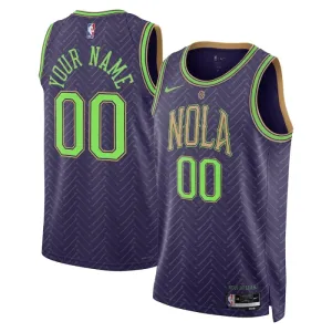 Nike Muški Dres New Orleans Pelicans Personalizacija City Edition 2024/25 Swingman Ljubičasta