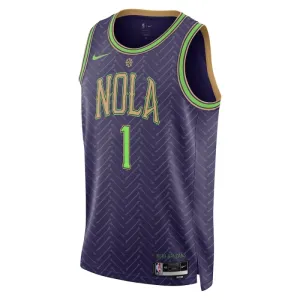 Nike Muški Dres New Orleans Pelicans Zion Williamson City Edition 2024/25 Swingman Ljubičasta