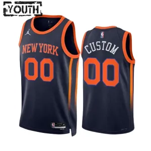 Dječji Dres New York Knicks Jordan Personalizacija Statement Edition Swingman Navy
