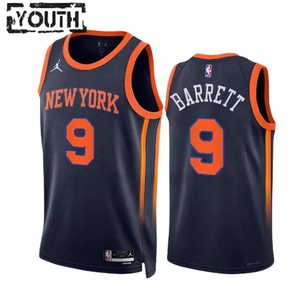 Dječji Dres New York Knicks RJ Barrett 9 Jordan Statement Edition Swingman Navy Dječji Dres New York Knicks RJ Barrett 9 Jordan Statement Edition Swingman Navy