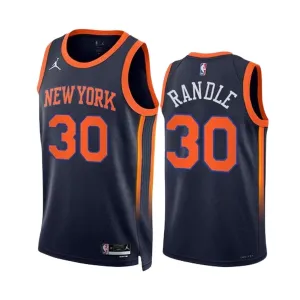 Muški Dres New York Knicks Julius Randle 30 Jordan Statement Edition Swingman Navy