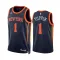 Muški Dres New York Knicks Obi Toppin 1 Jordan Statement Edition Swingman Navy