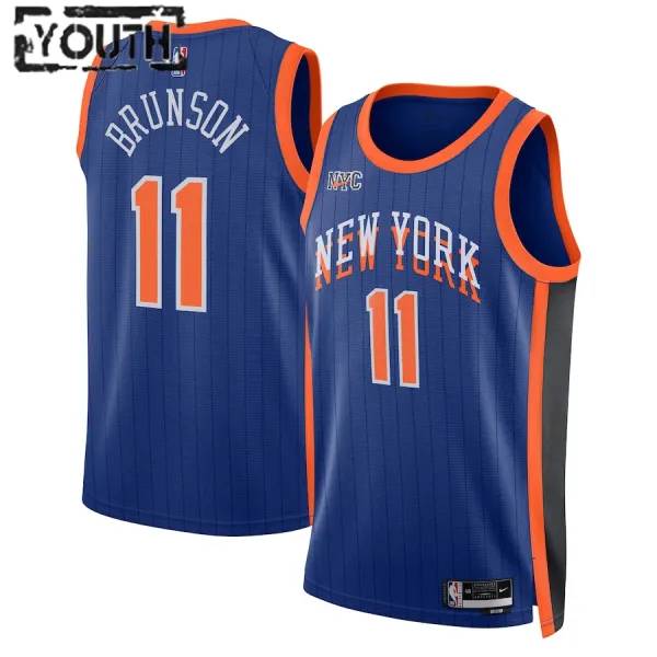 Nike Dječji Dres New York Knicks Jalen Brunson City Edition 2023/24 Swingman Plava Nike Dječji Dres New York Knicks Jalen Brunson City Edition 2023/24 Swingman Plava