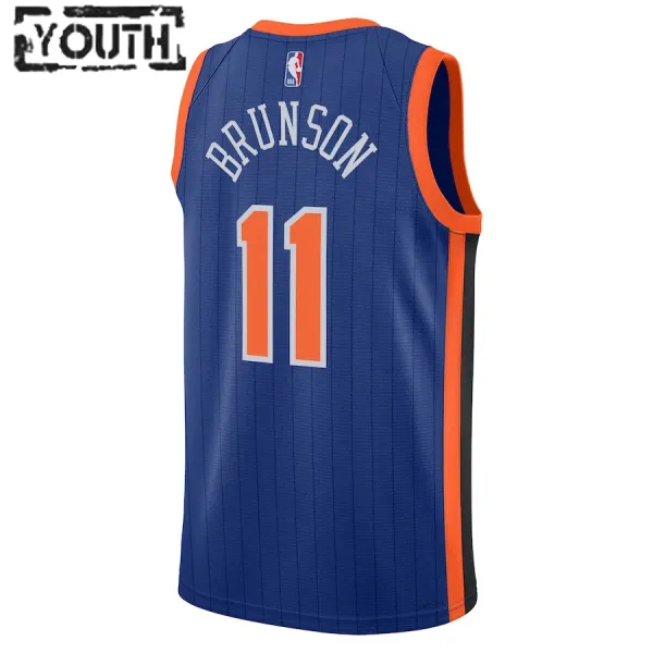 Nike Dječji Dres New York Knicks Jalen Brunson City Edition 2023/24 Swingman Plava