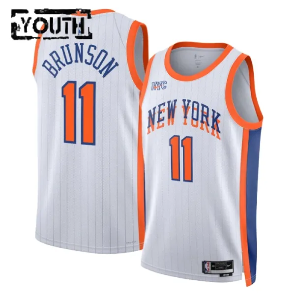 Nike Dječji Dres New York Knicks Jalen Brunson City Edition 2024/25 Swingman Bijela Nike Dječji Dres New York Knicks Jalen Brunson City Edition 2024/25 Swingman Bijela